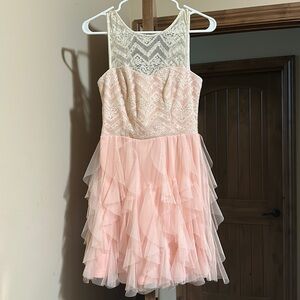 Teeze Me Lace Tulle Glitter Dress | Size 5/6
